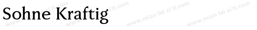 Sohne Kraftig字体转换